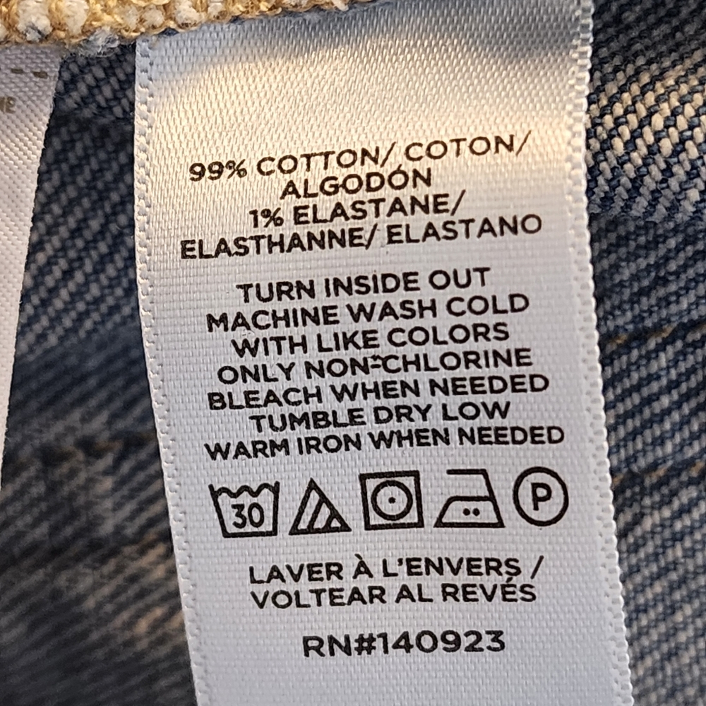 NEW LOFT Destructed Fresh Cut High Rise Barrel Jeans Med Blue Wash Women Spring - Picture 15 of 16